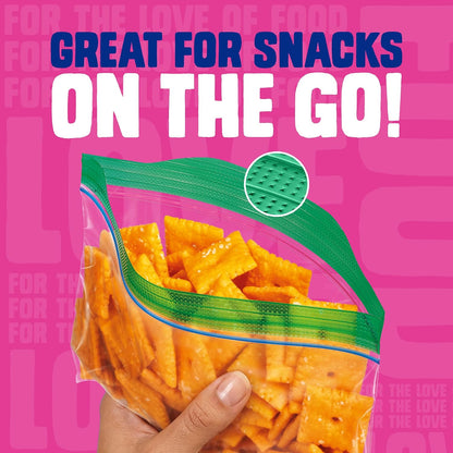 Ziploc Snack Bags, Easy Open and Close, Small Plastic Food Storage Bags, 108 Bags Total (