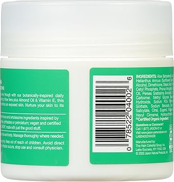Jason Soothing 89 Aloe Vera Moisturizing Creme 4 oz