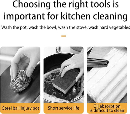 Natural Sisal Dish Washing Brush Bamboo Round Scrub Brush Pots Pans Vegetables Household Cleaning Brush… (Sisal)