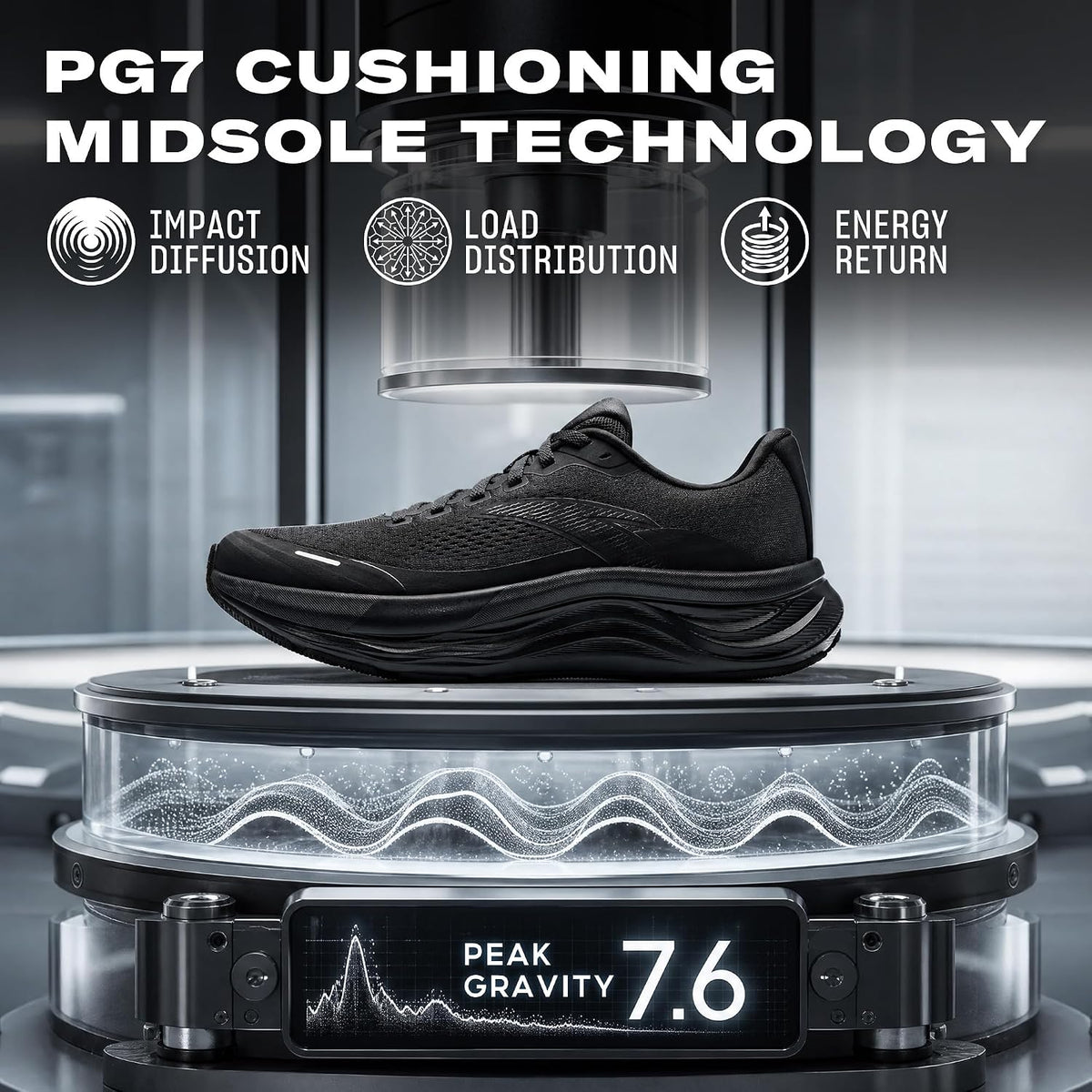 ANTA Men’s PG7 Running Shoes Cushioning Comfortable Breathable Athletic Workout Gym Cross Trainer Sports Sneakers.