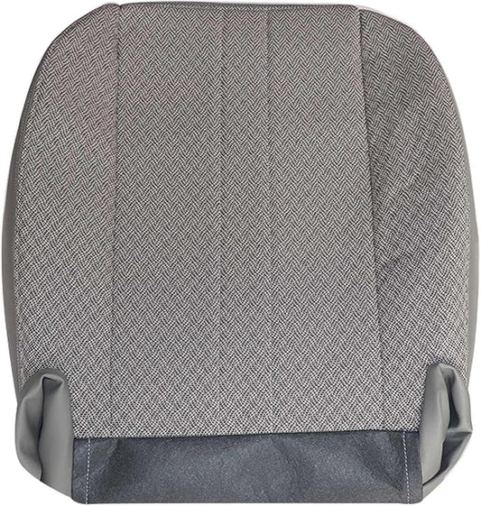 GXARTS Driver or Passenger Side Bottom Cloth Replacement Seat Cover Compatible with Chevy Express GMC Savana 2003 2004 2005 2006 2007 2008 2009 2010 2011 2012 2013 2014 Pewter Gray
