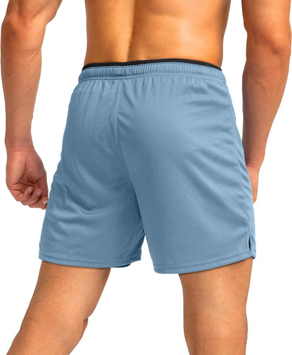 G Gradual Men's Gym Workout Shorts Zipper Pockets 5" / 7" Quick Dry Breathable Runing Athletic Short for Men