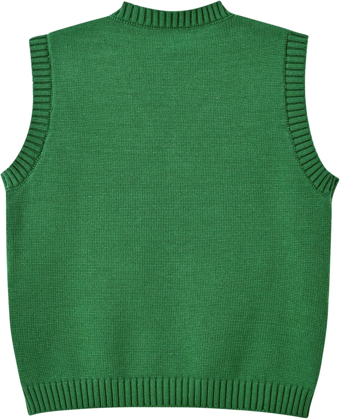 Women's Sweater Vest,Y2K Sleeveless Pattern Preppy Style Knitted Crop Tank Top for Girl