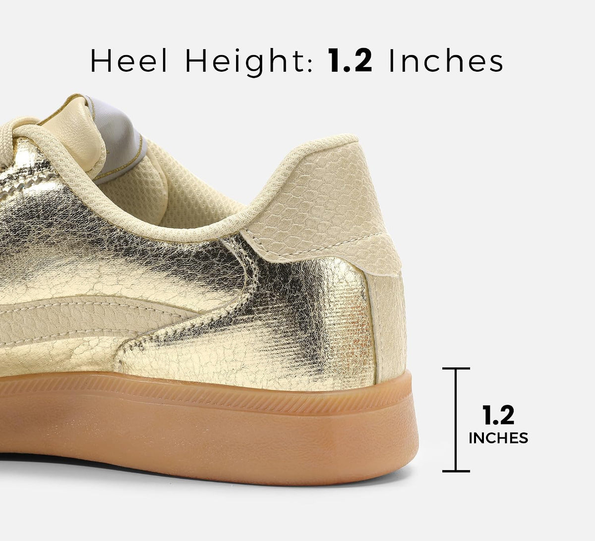 LUCKY STEP Women's Classic Fashion Sneakers | Casual Skate Shoes | Lace Up Walking Shoes