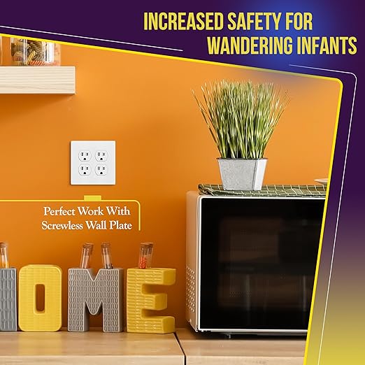 ENERLITES Duplex Receptacle Outlet, Residential Grade Electrical Wall Outlet, 15A 125V, Self-Grounding, 2-Pole, 3-Wire, UL Listed, 61581-W-10PCS, White (10 Pack)