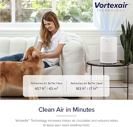 LEVOIT Core 200S-P Genuine Air Replacement Filter , Core200S-P-RF Air Purifier Filters, 3-In-1 High-Efficiency Activated Carbon for Allergies, Pet Dander, Smoke, Odor, Dust, 1 Pack, White