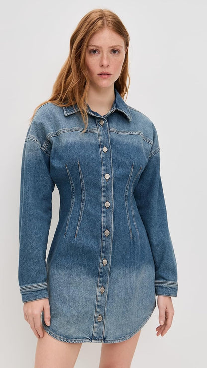 Fashion Nova Women's Shaped Denim Dress