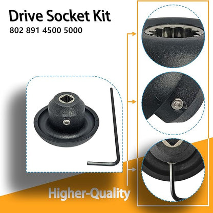802 891 Drive Socket Kit with Wrench Replacement for Vitamix Blenders  Allen Wrench 500 4500 5000 5200 5500 6300 VM0102 VM0103 VM0104 Replaces 802-891