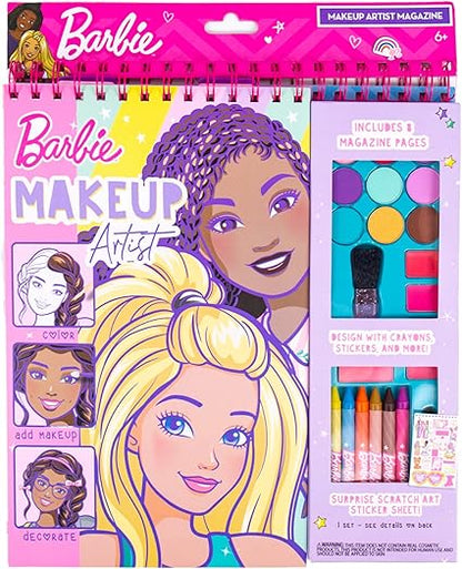 Barbie Makeup Artist Magazine by Horizon Group USA, Create Your Own Hair  Makeup Looks Using 130 Stencils, 180 Stickers, Crayons, Pretend Makeup  More
