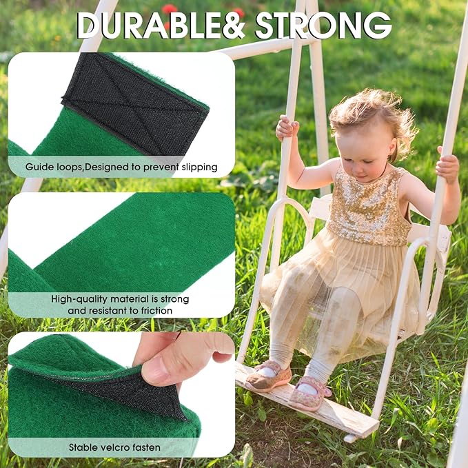 Tree Protector Kit for Slacklines - 79" x 4" Tree Guards - 2 Piece Non-Slip Felt Wraps with Anti-Slip Guide Straps - Perfect Outdoor Tree Wear for Ziplines Hammocks Slackline Rope