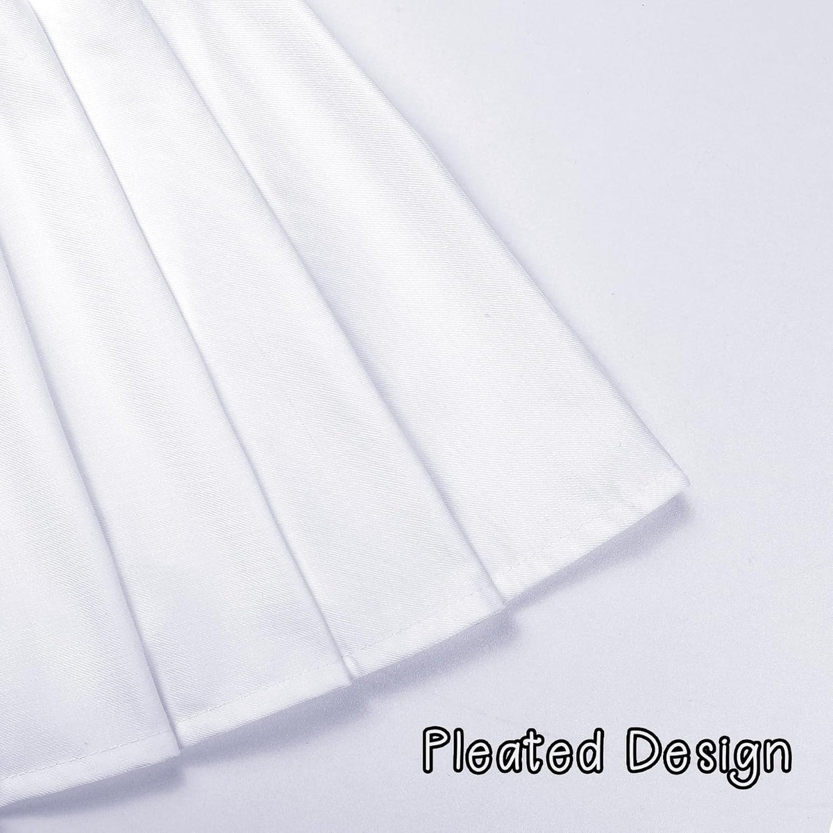 High-quality pleated mini skirt, perfect for school, parties, or everyday wear, with breathable polyester fabric and attached safety shorts.