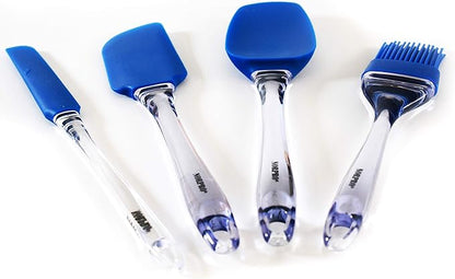 Norpro Silicone JarIcing Spatula, Blue, 10.5in26.5cm, As Shown