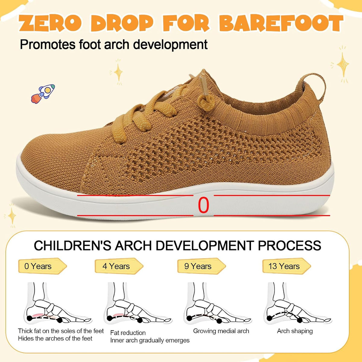 LeIsfIt Toddler Shoes Girls Boys Wide Shoes Kids Zero Drop Minimalist Sneakers Barefoot Slip on Tennis Sneakers