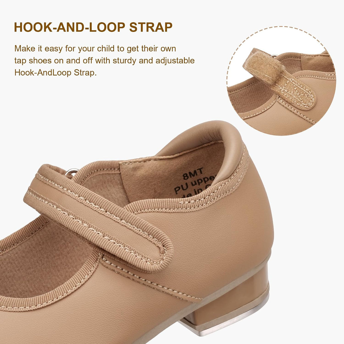 Stelle Tap Shoes for Girls Toddler PU Tap Dance Shoes for Toddler/Little Kids/Big Kids l.
