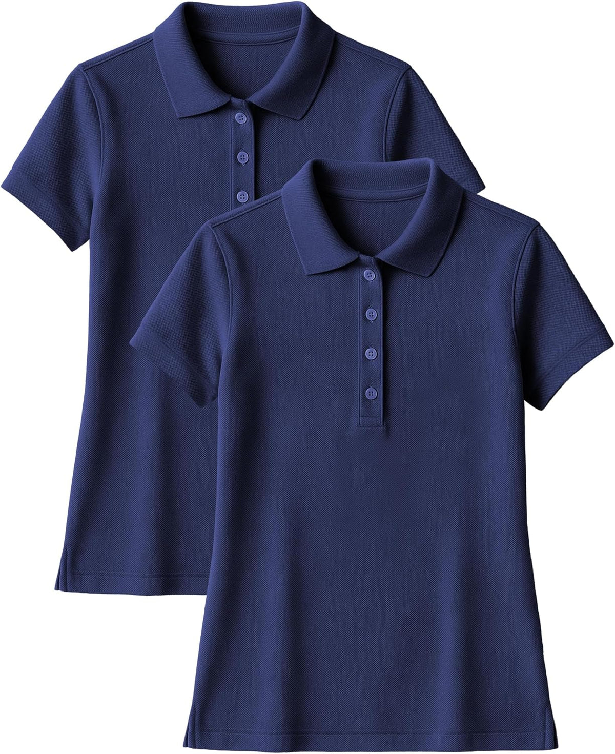 Color Black Andrew Scott Women's Golf Polo Shirts | Ultra Soft Quick Dry V Neck Button Collar Tops | Multi Packs & Colors