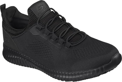 These Skechers slip-on shoes have a breathable mesh upper, bungee lacing, and a slip-resistant sole - perfect for all-day comfort on your feet.