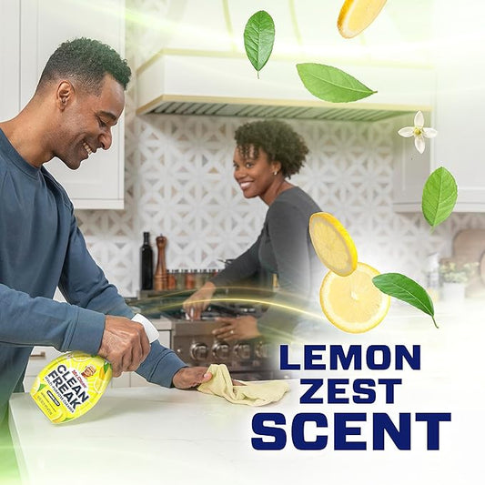Mr. Clean, Deep Cleaning Mist Multi-Surface Spray, Lemon Zest Scent Refill, 1 Count, 16 Fl Ounce