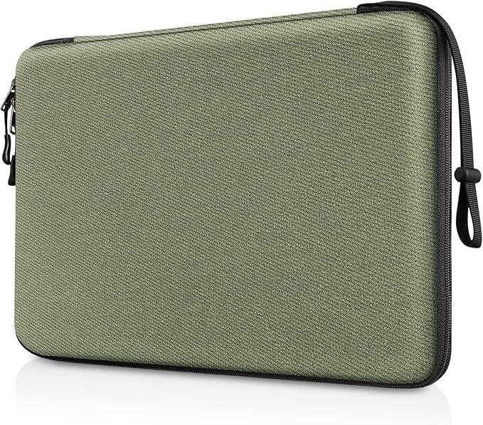 FINPAC Hard Laptop Sleeve Case for 15.3 inch MacBook Air M3 M2 2024, 16.2 inch MacBook Pro M4/M3/M2/M1 Pro/Max A2991 A2780 A2485 A2141, Waterproof Case for Surface Laptop/Book, Olive