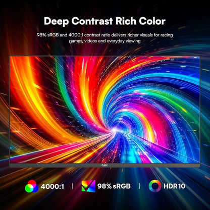 24 inch Monitor FHD 1920x1080p 180Hz Screen 99% sRGB Refresh Rate 3ms Home Office Gaming Computer Monitor Sync Visual Experience for Work & Play Support Wall Mount Install