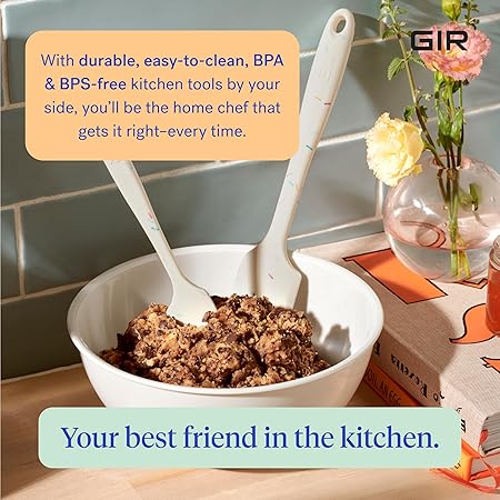 Get It Right Premium Silicone Spatula  Heat Resistant up to 550F  Seamless, Nonstick Kitchen Spatulas for Cooking, Baking, and Mixing  Ultimate - 11 IN, Black