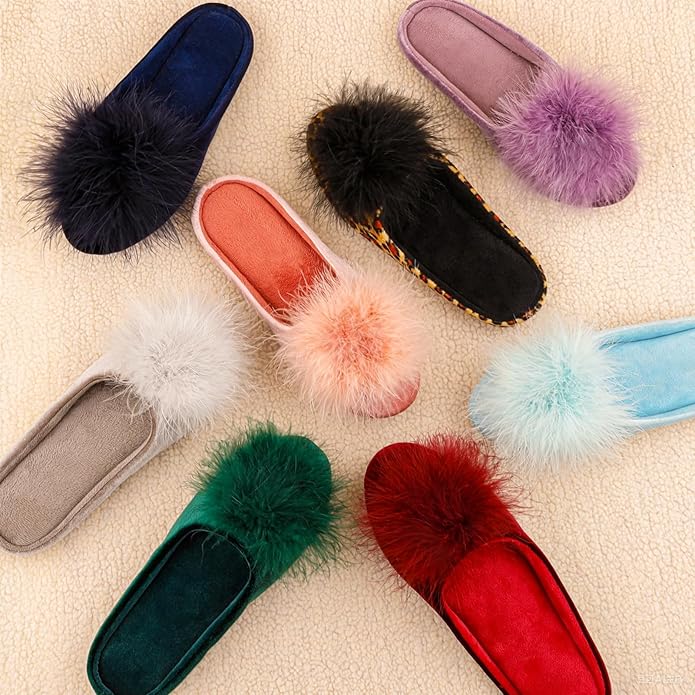 Super soft velvet slippers with memory foam cushioning for all-day comfort and warmth at home.