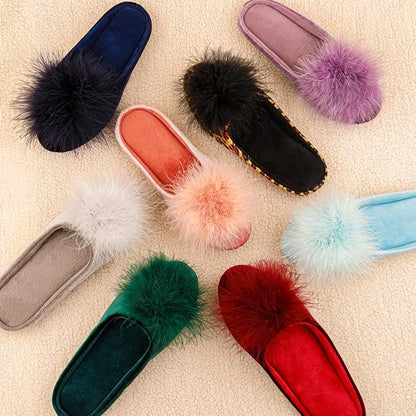 Super soft velvet slippers with memory foam cushioning for all-day comfort and warmth at home.