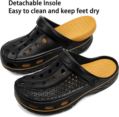 Women Men Orthopedic Clogs Arch Support Garden Shoes Sandals Slippers with Plantar Fasciitis Insoles