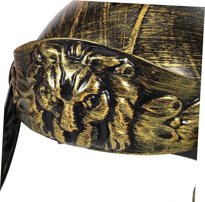 Roman Soldier Helmet for Cosplay Knight Headwear with Artistic Detailing for Halloween Costume Parties