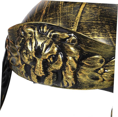 Roman Soldier Helmet for Cosplay Knight Headwear with Artistic Detailing for Halloween Costume Parties
