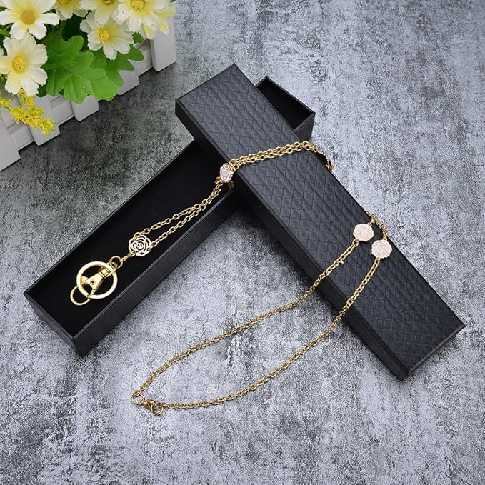 Id lanyard for women, Perfect for Employee Id Badges and Keys, Perfect for Nurses and Teachers, office glasses Stainless steel chain