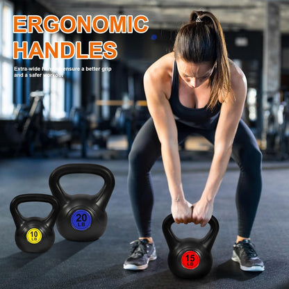 Fitvids Wide Grip Kettlebell Weight Set