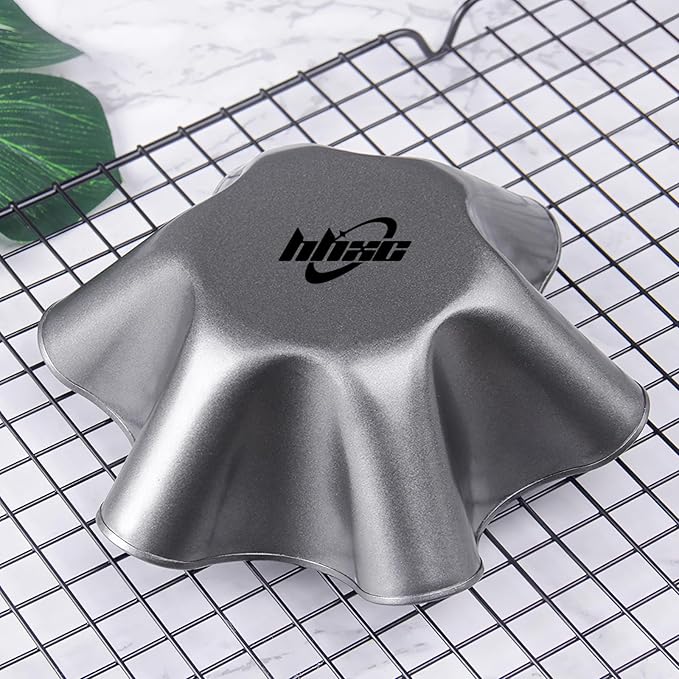 2 Pack 8.5" Nonstick Large Taco Shell Bowl Ai Carbon Steel Tortilla Maker Shell Pans Baking Molds Tostada for Frying Salad Bowls