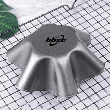 2 Pack 8.5" Nonstick Large Taco Shell Bowl Ai Carbon Steel Tortilla Maker Shell Pans Baking Molds Tostada for Frying Salad Bowls