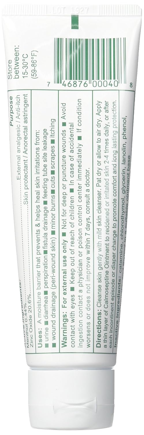 Calmoseptine Ointment Tube, 4 Ounce