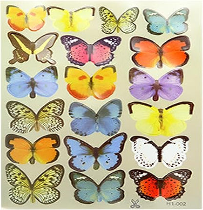 3D Three-Dimensional Butterfly Black and White Simulation Butterfly Wall Sticker Bedroom Decoration Sticker
