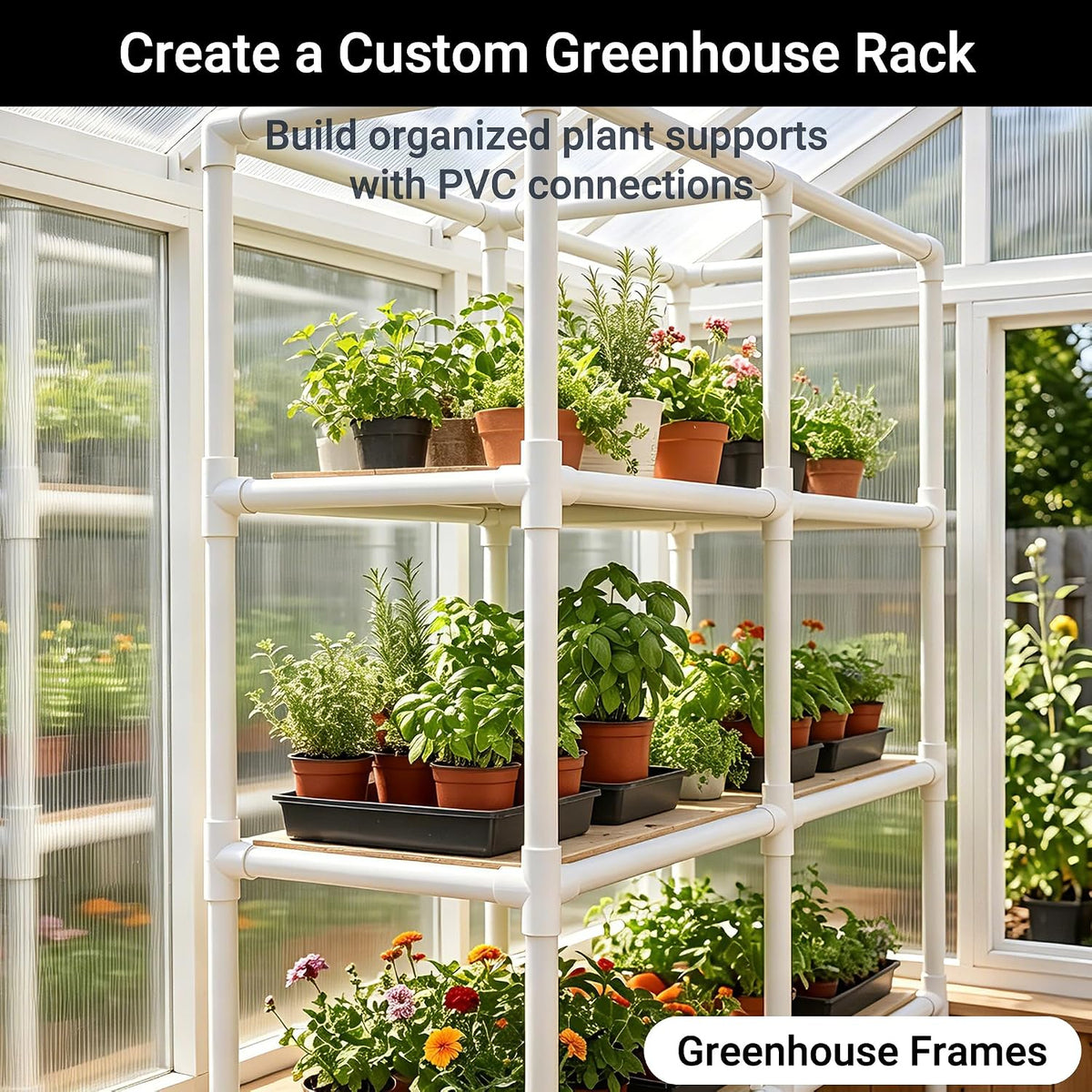 6Pack 1-1/2”PVC Fittings 5-Way Side Outlet Elbow Fitting for Furniture 5 Way PVC Pipe Fitting SCH40 Grade Side Outlet Tees 90 Degree Corner Elbow Fittings for Greenhouse Frame Tent Connections