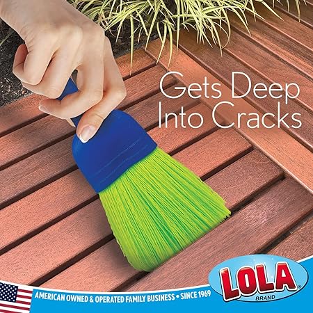 Lola Products Whisk Broom, Hand Brush, Durable Bristles, Whisks Away Dirt  Debris, Compact, Hang Hole for Easy Storage, IndoorOutdoor, 1 Pack