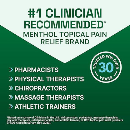 Biofreeze Pain Relieving Patches, for Back, Neck,  Knee Pain, Sore Muscle Relief, 8 Hour Pain Relief, Pharmacist Recommended, FSA Eligible, 5 Biofreeze Menthol Patches