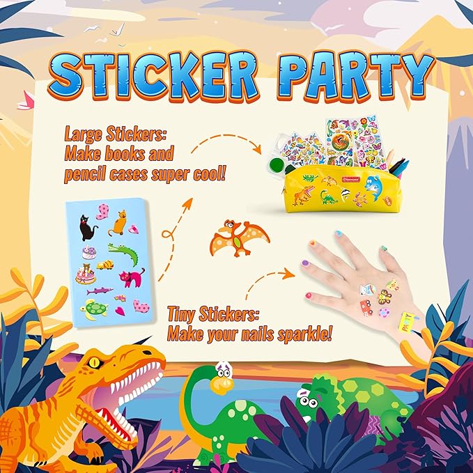 Sinceroduct 3200+ 3D Puffy Stickers for Toddlers Kids Teacher's Reward