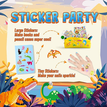 Sinceroduct 3200+ 3D Puffy Stickers for Toddlers Kids Teacher's Reward