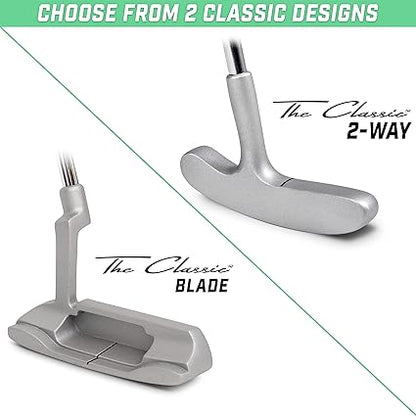GoSports Classic Golf Putter, Choose Between 2 Way or Blade Putter - 35" Length with Premium Grip