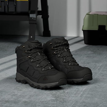 NORTIV 8 Waterproof Steel Toe Boots for Men Slip Resistant Safety Industrial Boots