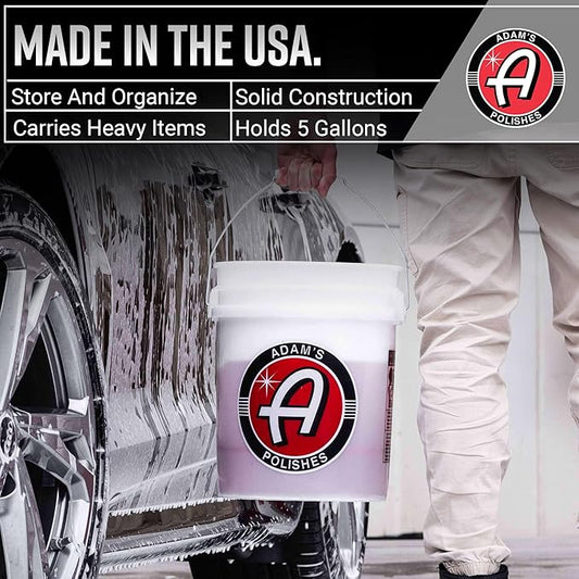 Adam's Polishes Grit Guard Detailing Wash Bucket (Bucket Only)