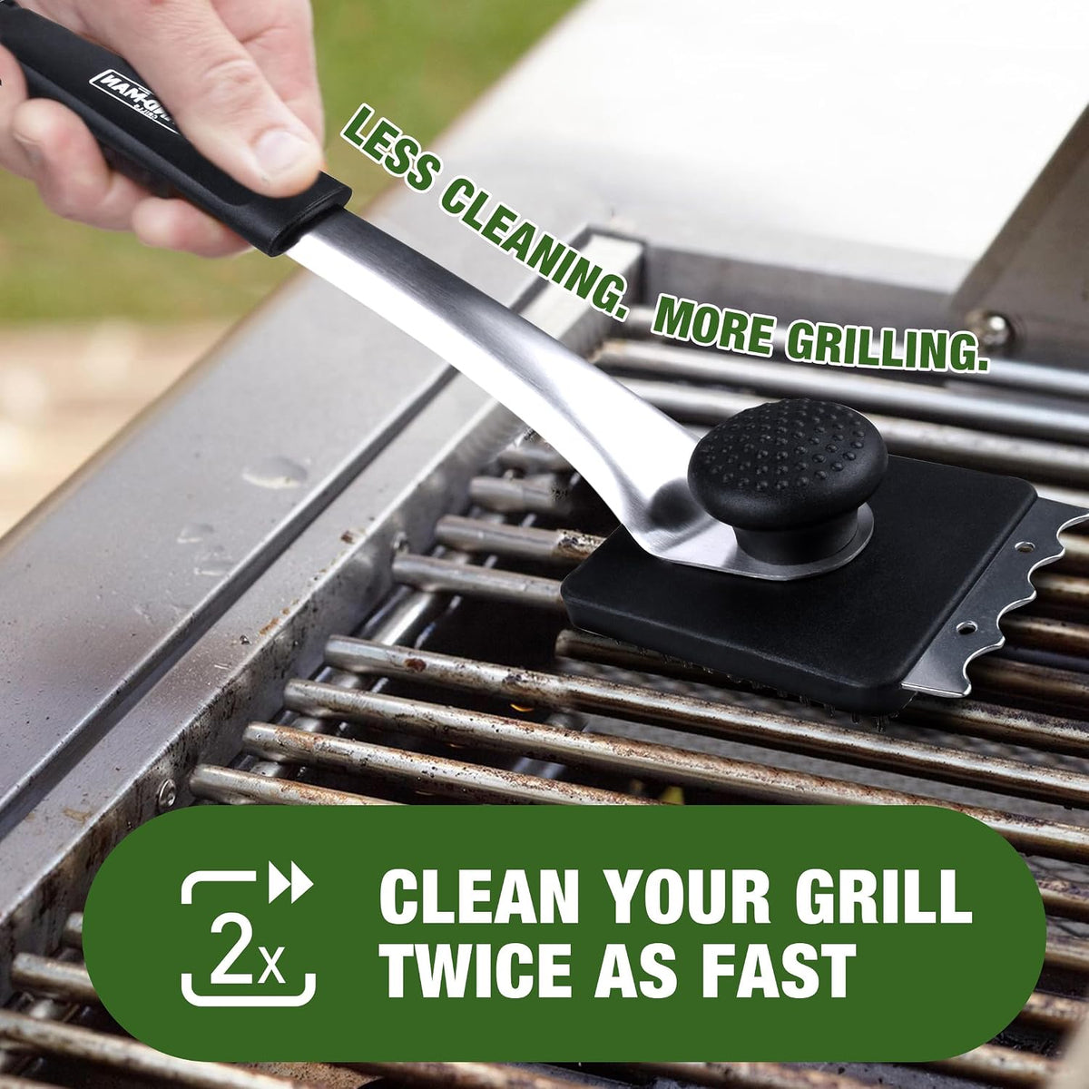 Grill Cleaner Brush/Scraper for BBQ, Griddle, Grills, Cookout Tool, 3 Head for Replacement (Handle Not Included)