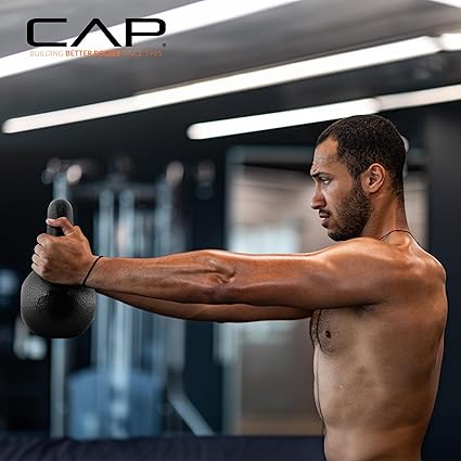 CAP Barbell Black Cast Iron Kettlebell Single or Set  10-80 Lbs