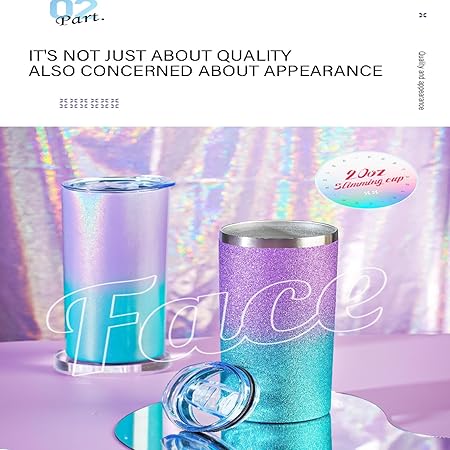 304 stainless steel 20oz double layer slimming mug vacuum insulation cold insulation car mug car portable water mug
