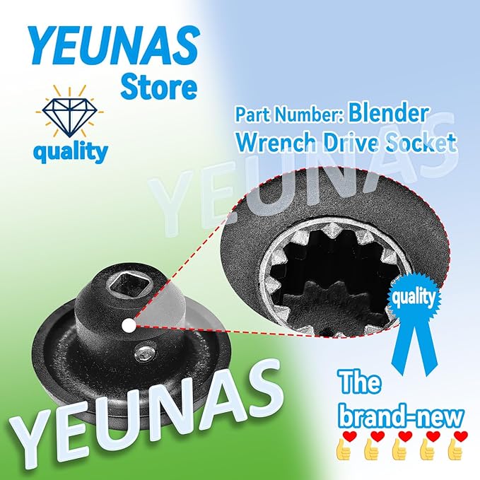 5000 5200 Blender Wrench Drive Socket Replacement for Vitamix Blender 500 802 891 4500 5000 5200 5500 6300 VM0102 VM0103 VM0104