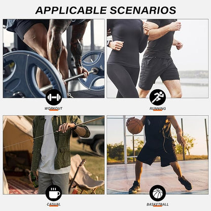HQUEC Men's 12" Athletic Shorts Long Basketball Workout Shorts Below Knee Loose-Fit with Pockets