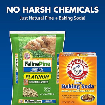 Feline Pine Platinum Non-Clumping Cat Litter 18lb.