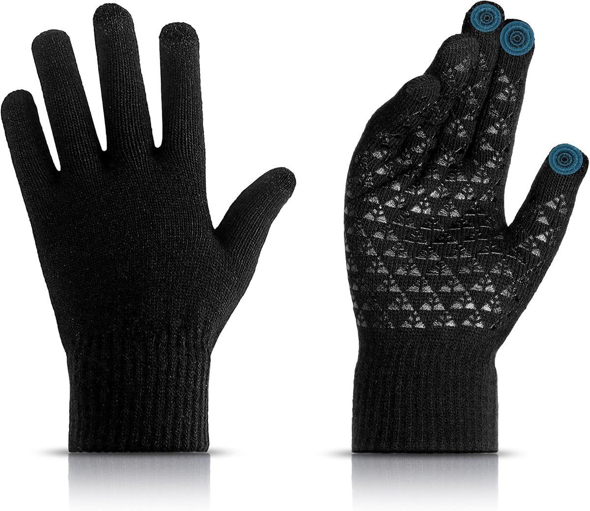 Winter Gloves for Men Women Winter Warm Touchs Screen Anti-Slip Gloves for Running Skiing Hiking